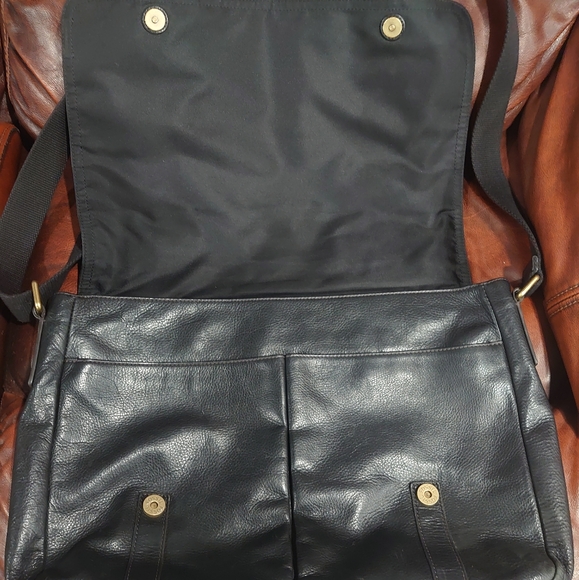 Fossil Travis mens Leather Messenger Bag - Picture 3 of 12